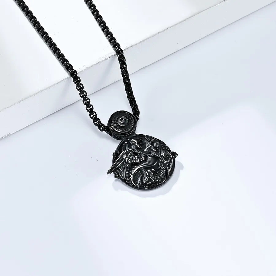IG Style Gothic Cool Style Dragon 304 Stainless Steel Men's Pendant Necklace