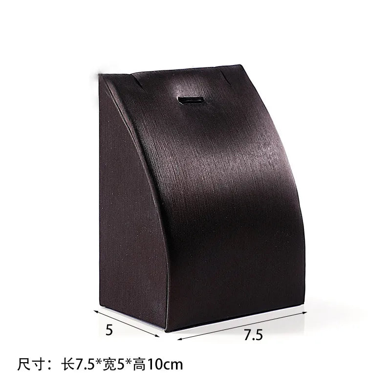 Matte Leather Jewelry Display Tray Earring Bracelet Storage Plate Loose Beads Pin Ring Holder Necklace Stand Luxury Design