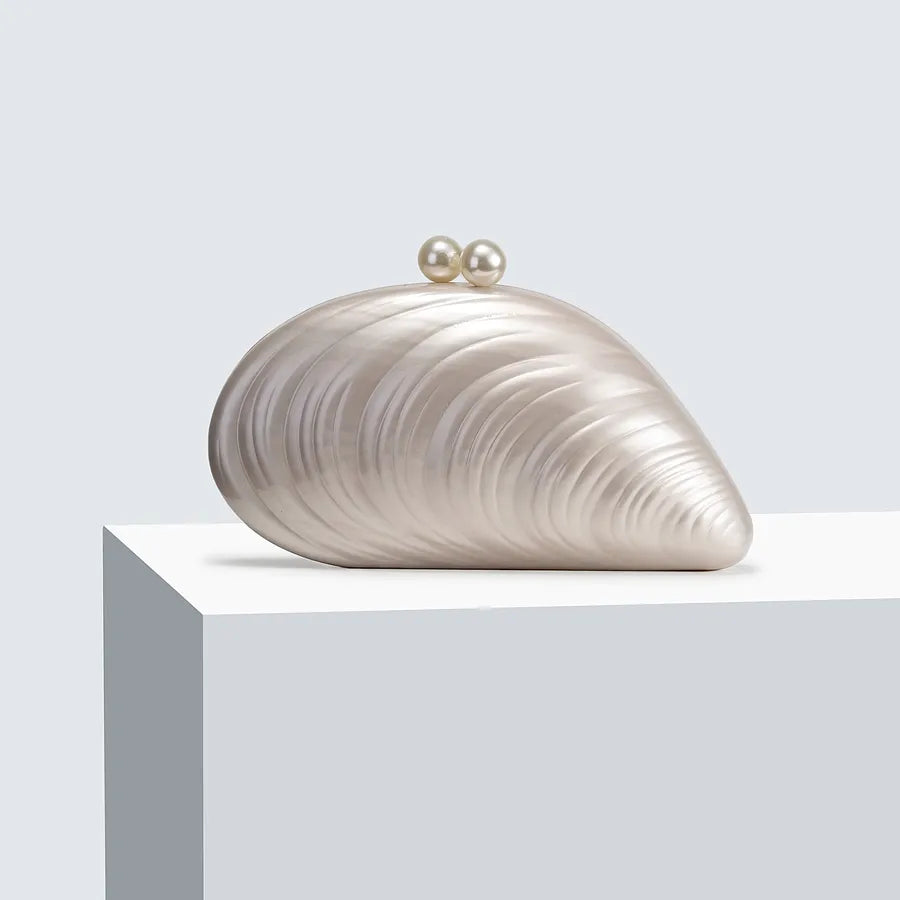 Shell Color Orange Rose Red Arylic Solid Color Shell Evening Bags