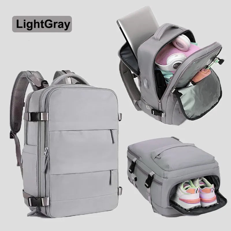 new student casual backpack schoolbag women's large capacity multi-functional computer backpack travel backpack
