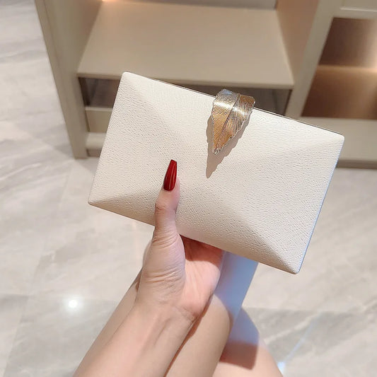 women's pu leather color block elegant vintage style classic style square buckle clutch bag square bag evening bag