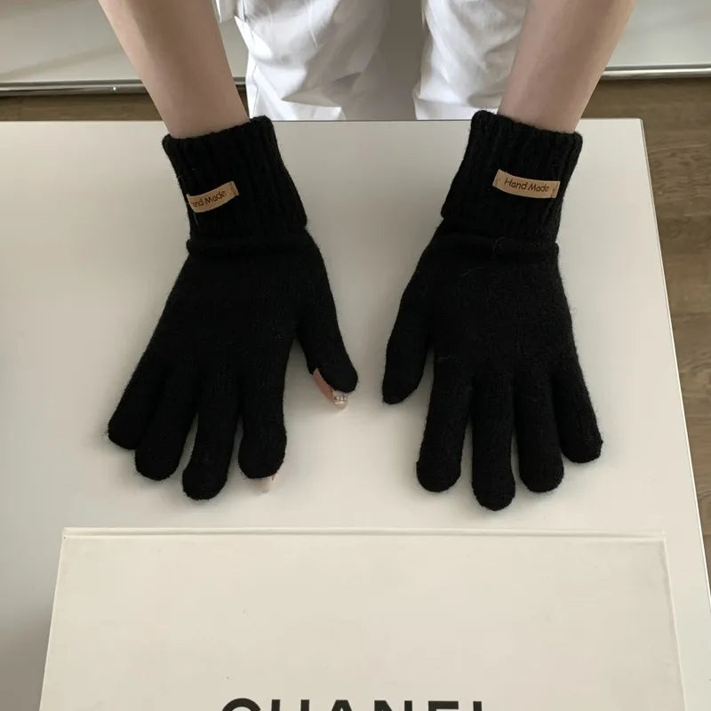 women's basic streetwear solid color gloves 1 set