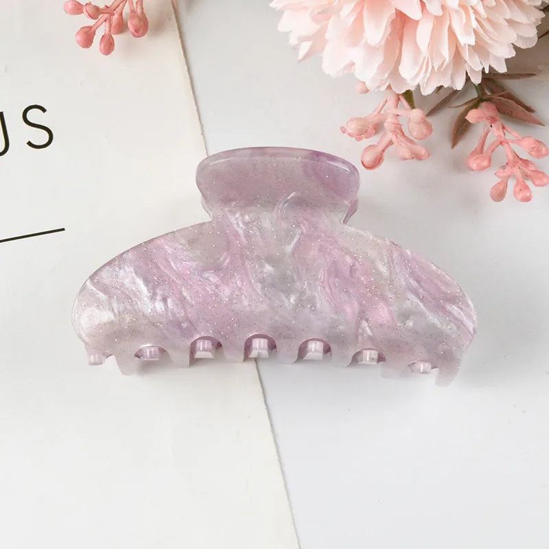New Style Large Size Acetate Shark Clamp Hair Clip Women Luxury Fashion Hair Accessories Hair Claw For Thick Hair Tail