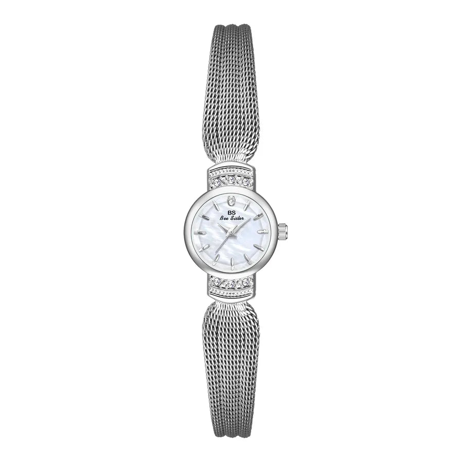 Retro Classic Style Solid Color Single Folding Buckle Quartz Watch
