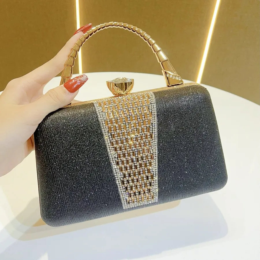 New Fashionable Retro Party Handbag Women's Evening Dress Bag Crossbody Chain Small Bag For Dinner