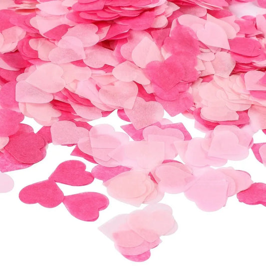 2.5cm heart-shaped love paper pieces Valentine's Day wedding venue hand-held throwing paper scraps transparent balloon filler