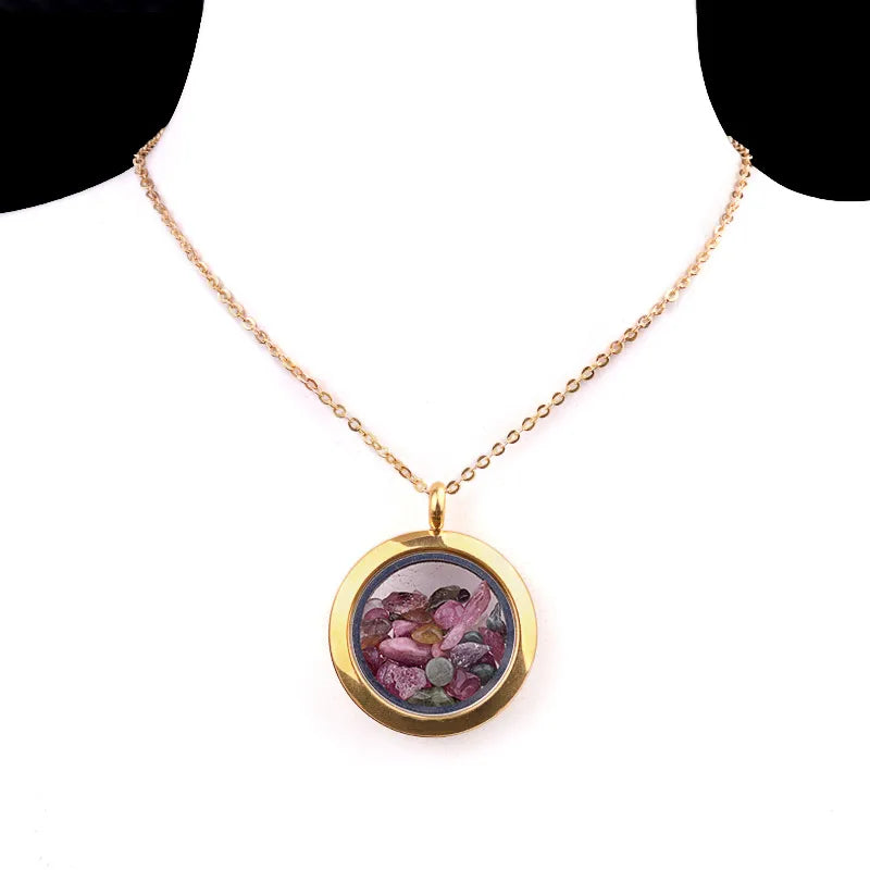 Elegant Vintage Style Geometric 304 Stainless Steel gravel cable chain Pendant Necklace In Bulk