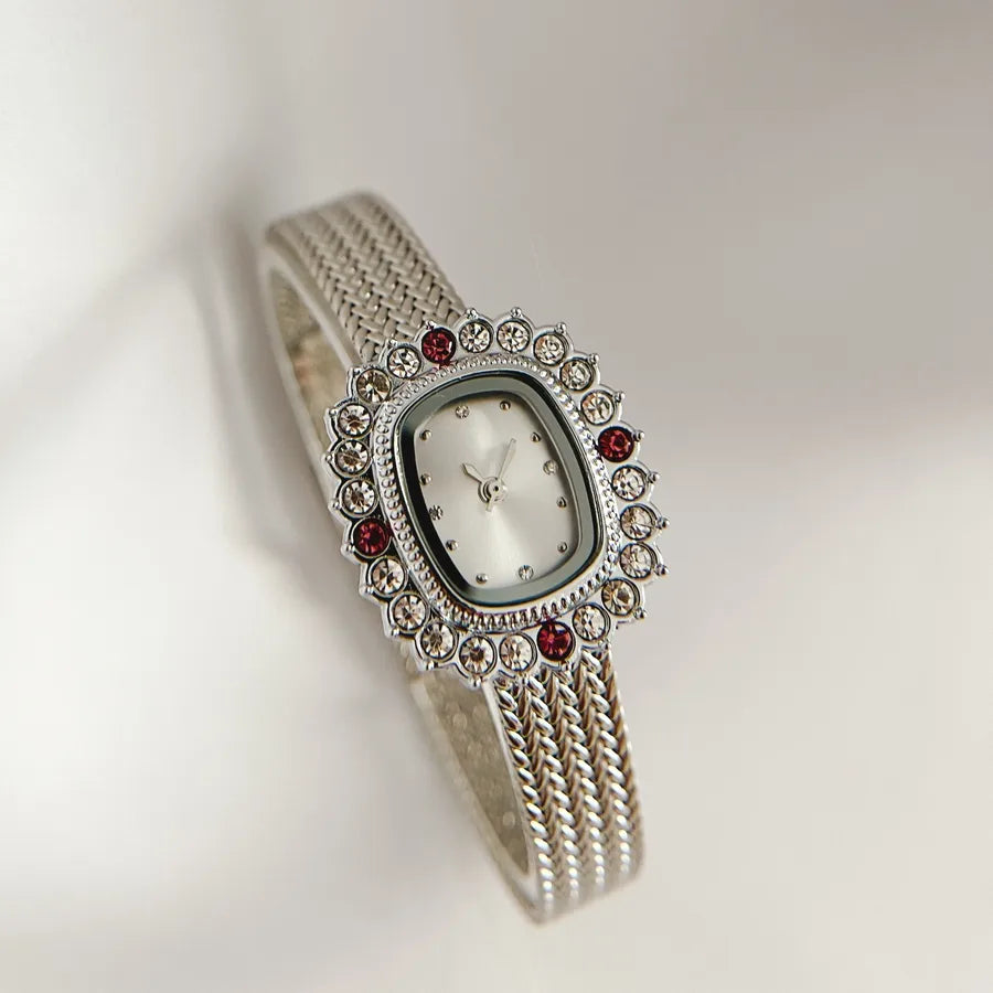 Elegant Glam Geometric Single Folding Buckle Quartz Watch Women's Watches