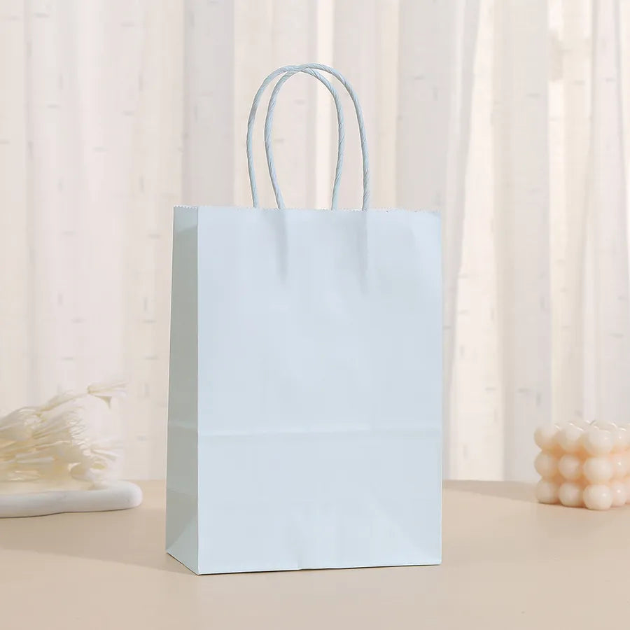 simple style solid color paper daily gift bags 1 piece
