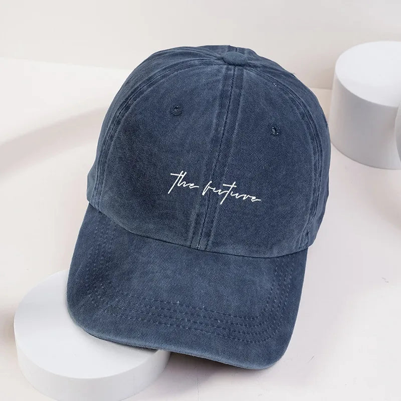 Unisex Retro Classic Style Letter Curved Eaves Baseball Cap