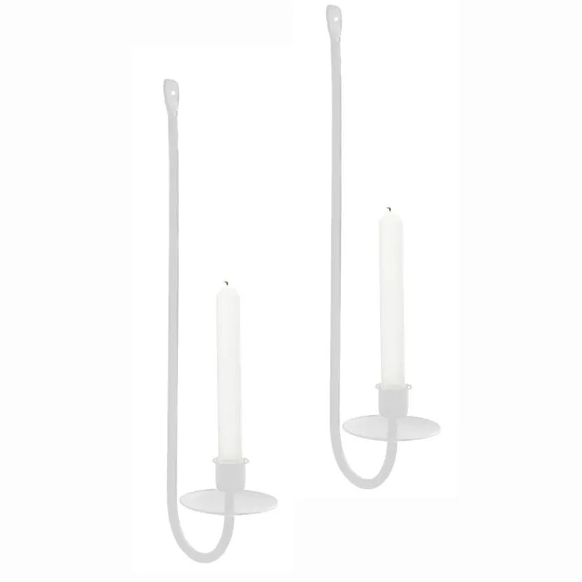 Simple Style Solid Color Iron candlestick