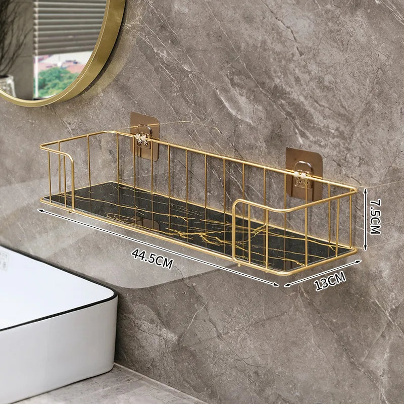 Casual Solid Color Iron Bathroom Racks