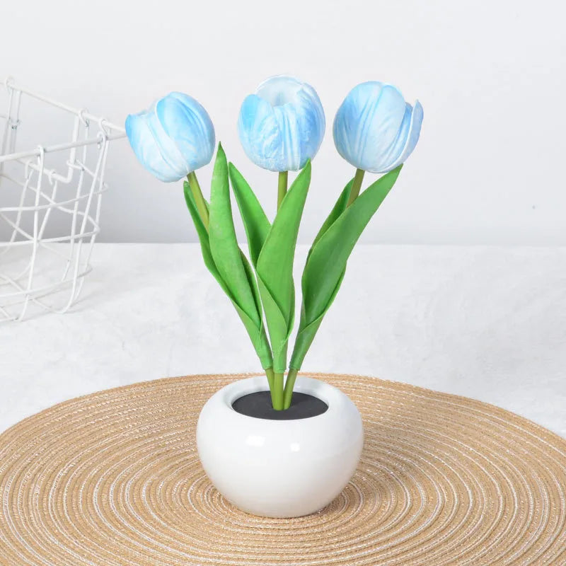 Decorative Table Lamp Glass Shade Wooden Base In Antique White Finish