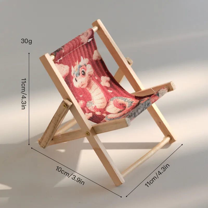 Casual Cute Printing Letter Wood Mobile Phone Holder Artificial Decorations