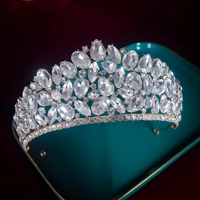 simple fashion wedding crown hair accessories inlaid diamond head accessories