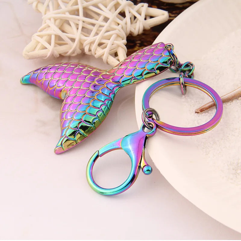 cute animal stainless steel alloy unisex bag pendant keychain