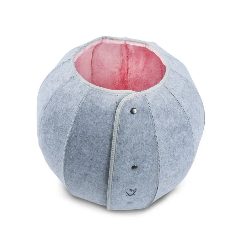 simple style felt cloth solid color pet bed