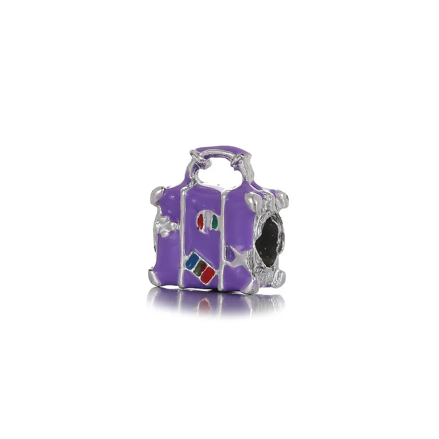 1 Piece 11.4*13.6mm Alloy Bag Pendant Beads
