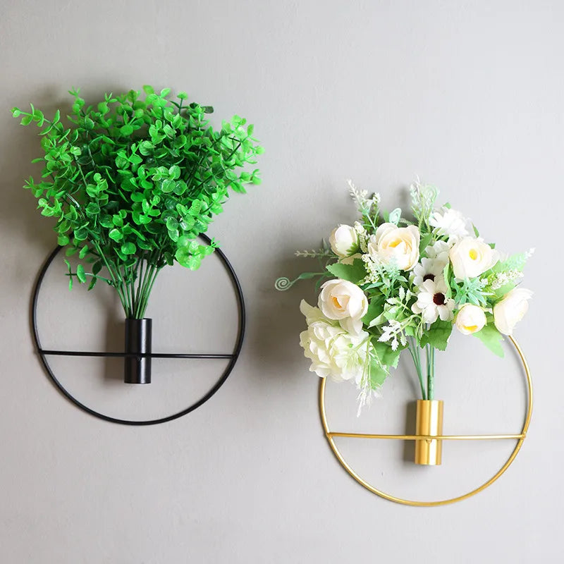 Factory wholesale Nordic iron art luxury wall decoration flower living room bedroom background wall wall hanging decorations