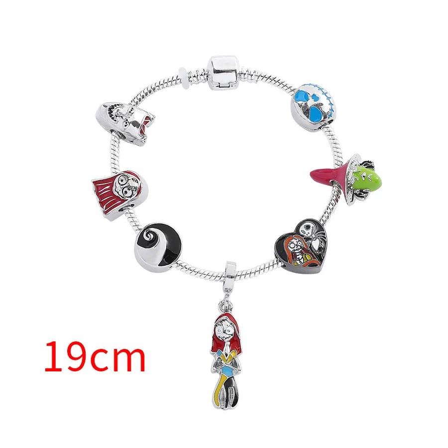 Cartoon Animation Horror Movie coraline Ghost Mother Halloween Pan Diy Beaded Bracelet Jewelry