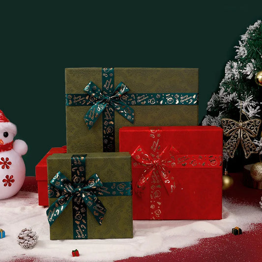 Large Size Christmas Gift Box New Design Heaven And Earth Cover Candy Box Apple Gift Box For Peaceful Night Vintage Style