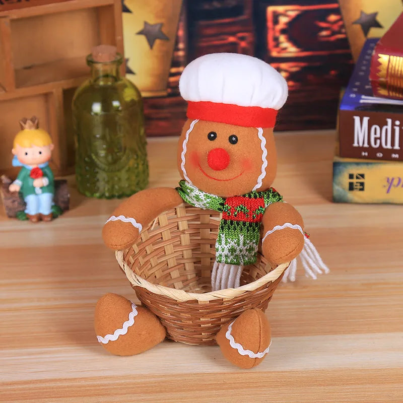 christmas cute santa claus gingerbread snowman bamboo strip party gift wrapping supplies