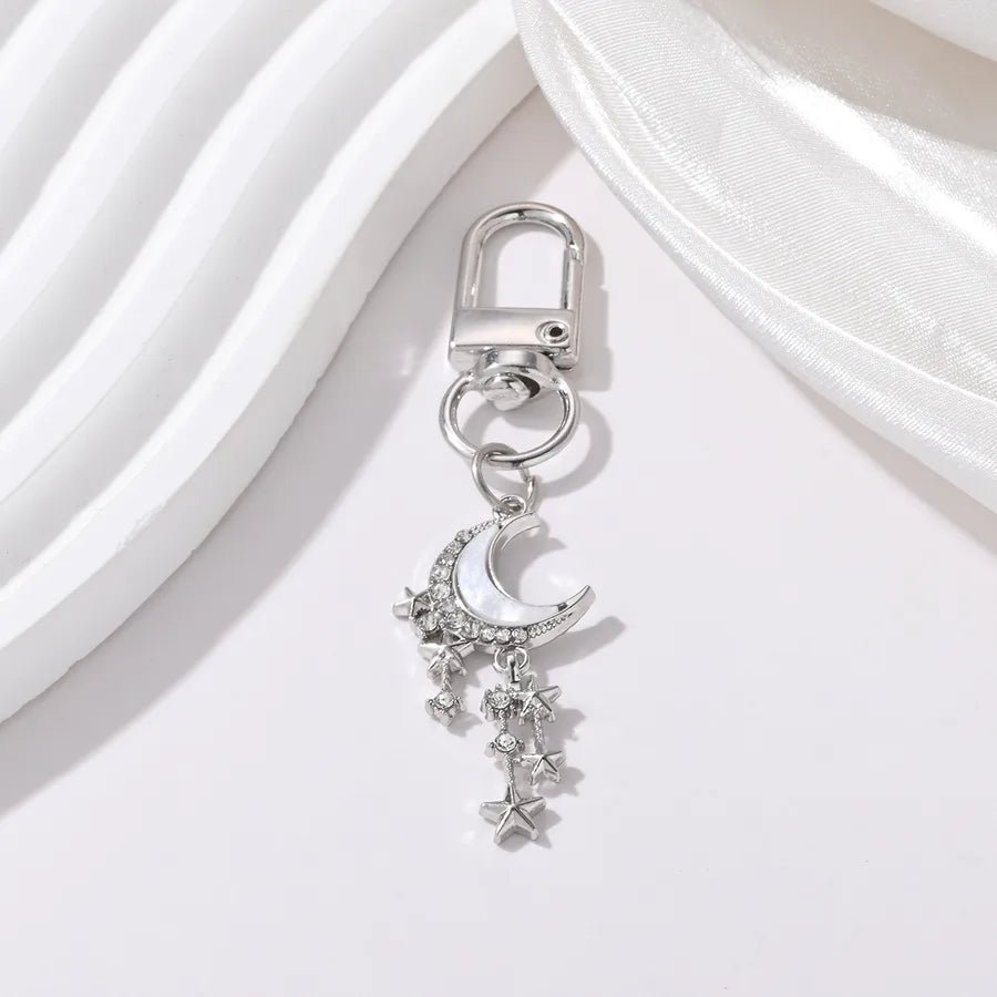 Simple Style Classic Style Star Moon Alloy Asymmetrical Keychain