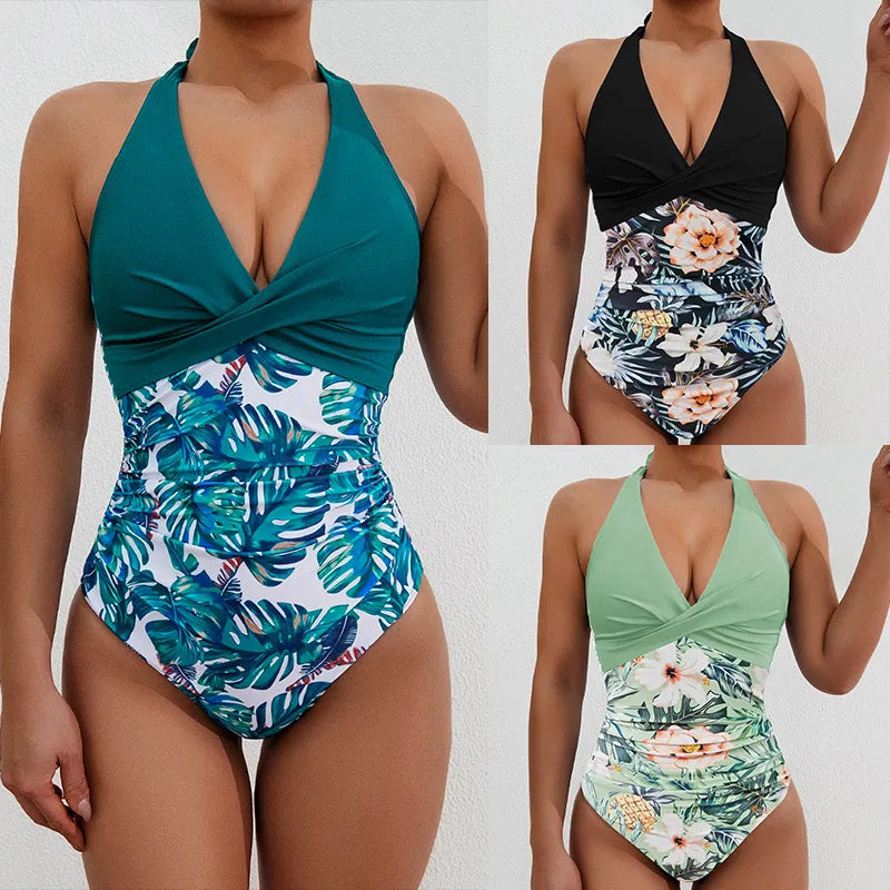 Women's Vacation Tropical 1 Piece One Piece Swimwear