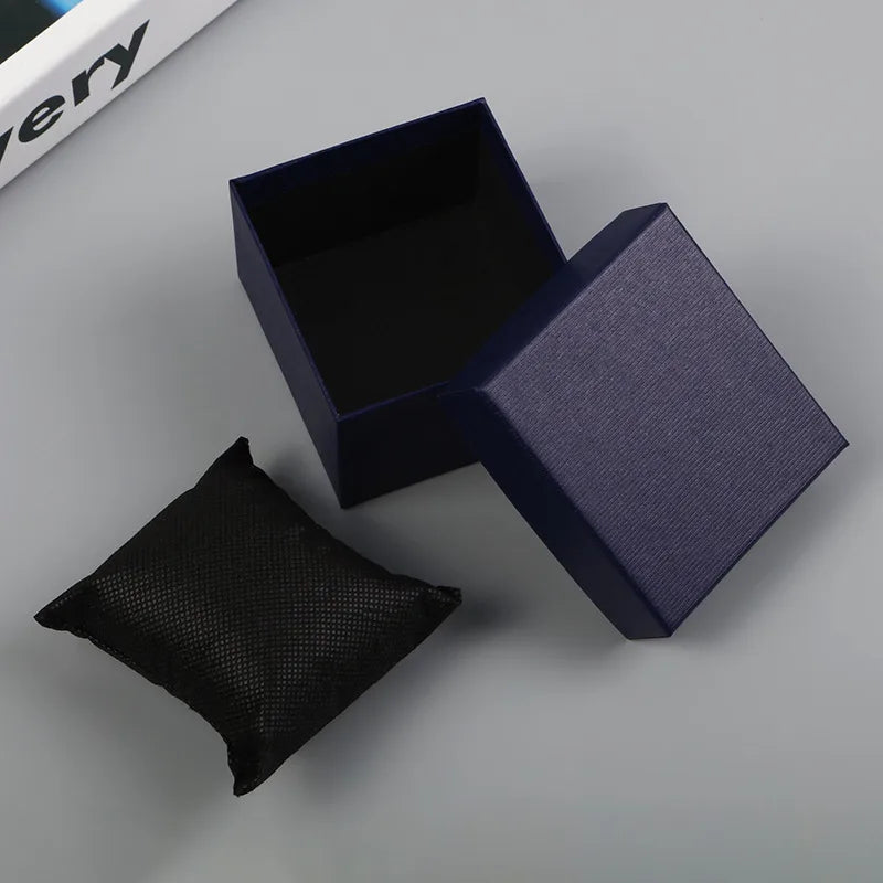 simple style solid color paper jewelry boxes