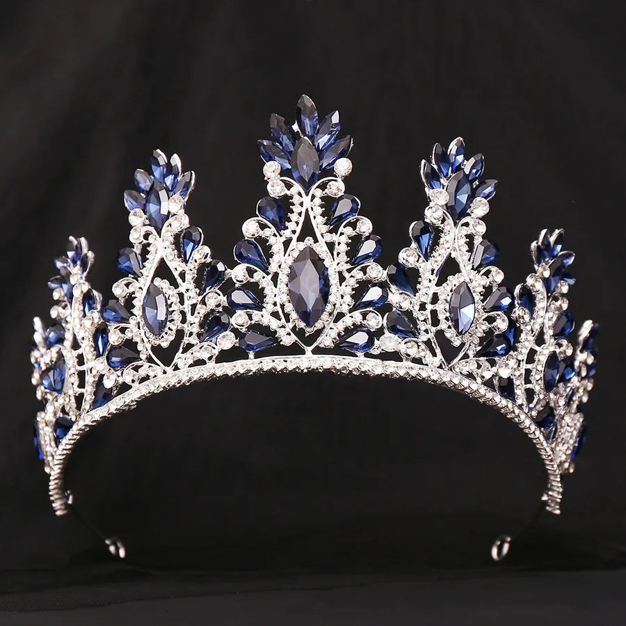 retro crown alloy inlay crystal rhinestones crown 1 piece