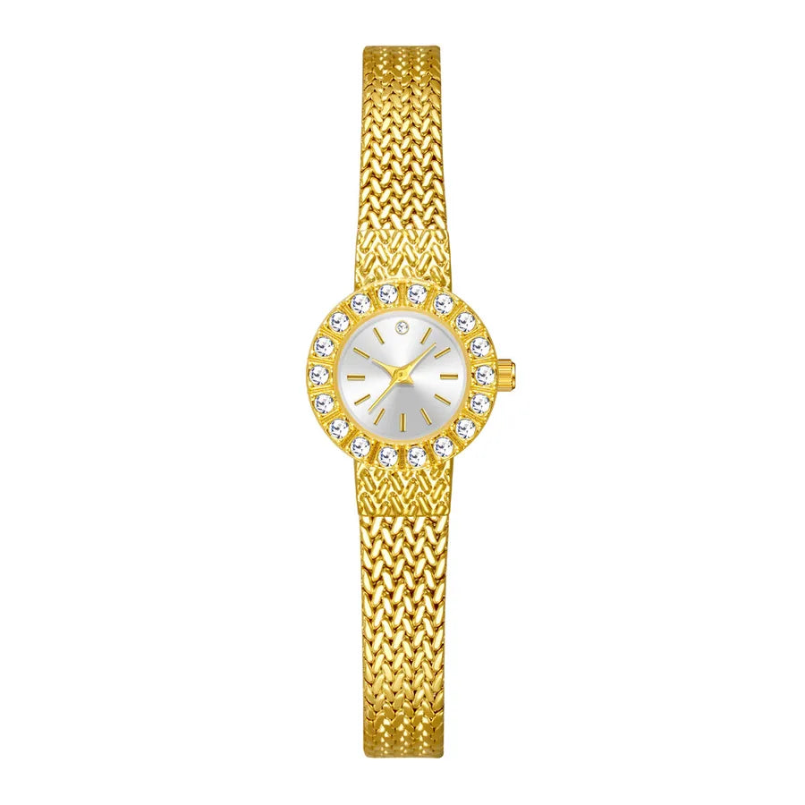 Casual Shiny Solid Color One Piece Buckle Quartz Watch