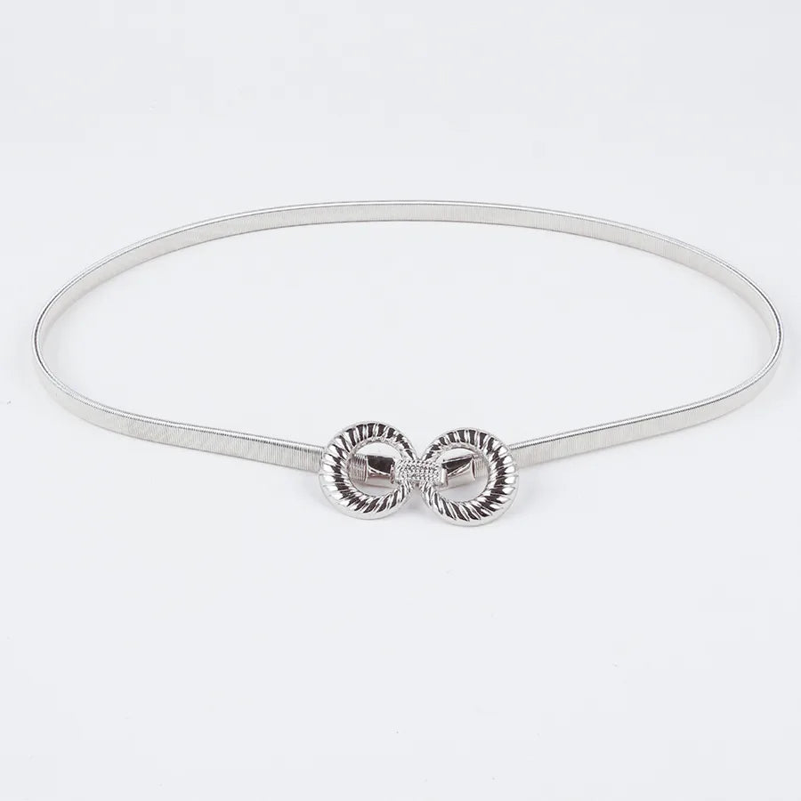 fashion geometric heart shape metal women's chain belts
