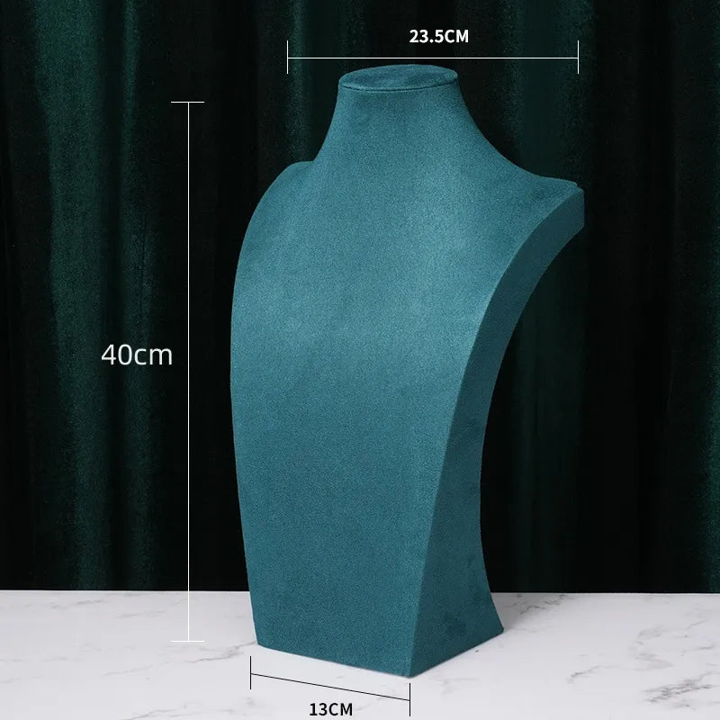 1 Piece Wood Flannel Simple Style Solid Color Jewelry Display Bust