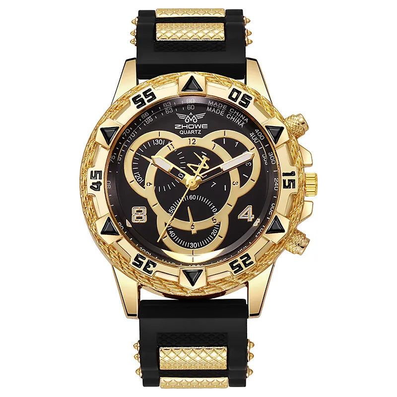 Elegant Lady Geometric Single Folding Buckle Quartz Men's Watches