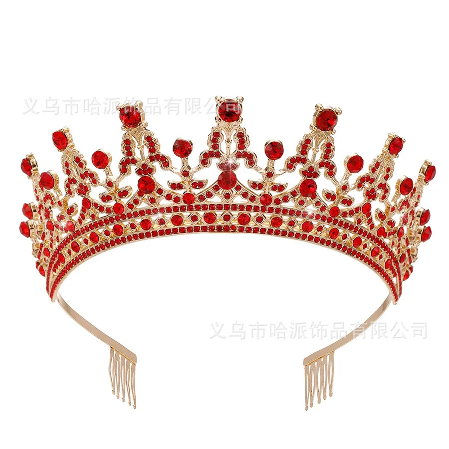 ethnic style crown alloy diamond rhinestones crown 1 piece