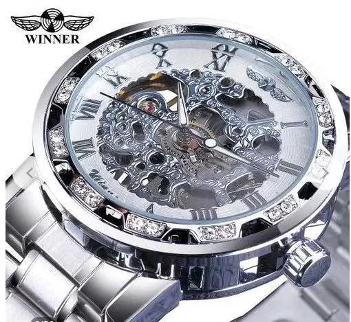 casual geometric buckle mechanical men's watches