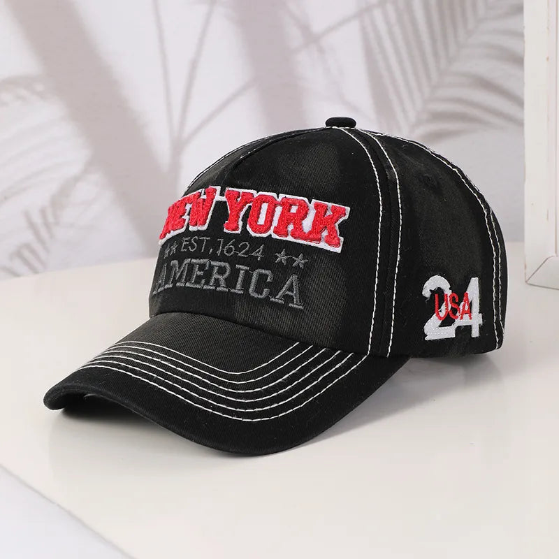 Women's Casual Embroidery Embroidery Letter Embroidery Curved Eaves Baseball Cap