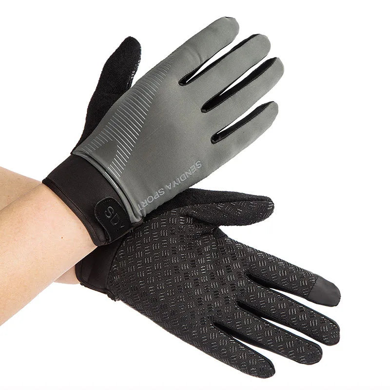 Summer Riding Gloves All Men and Women Thin Breathable Touch Screen Outdoor Sports Mountaineering Fitness Mountain Ice Silk Gloves