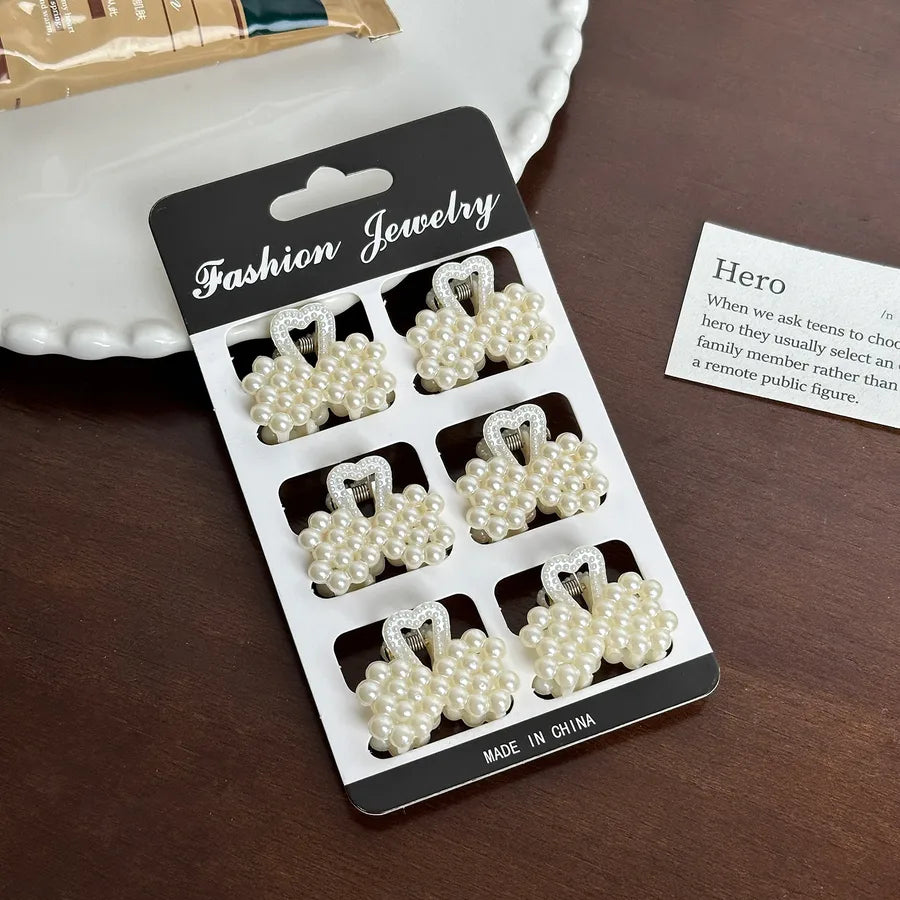 Duowei Jewelry New Version Mini Pearl Hair Accessories Small Elegant Hair Accessories Versatile Bangs Hair Clips Shower Hair Clips