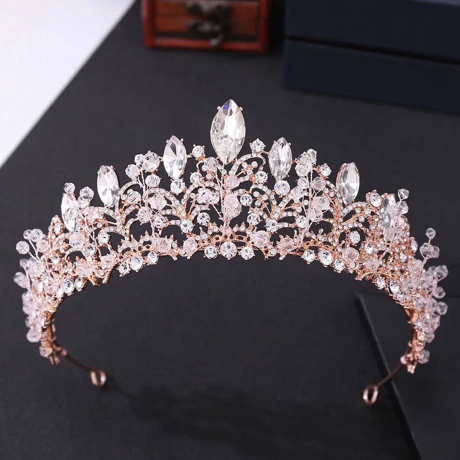 sweet crown alloy inlay rhinestones crown 1 piece