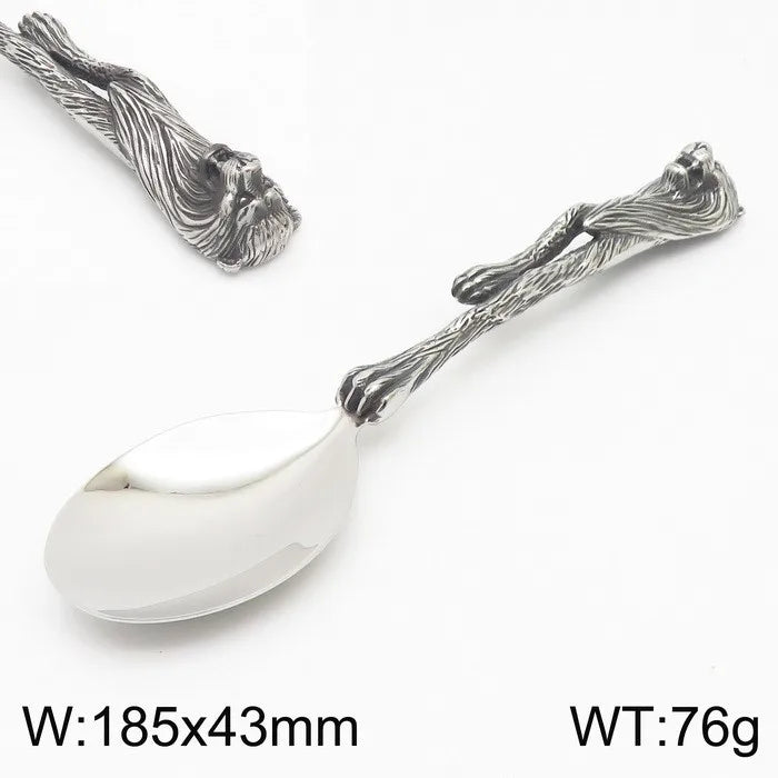 punk color matching stainless steel tableware