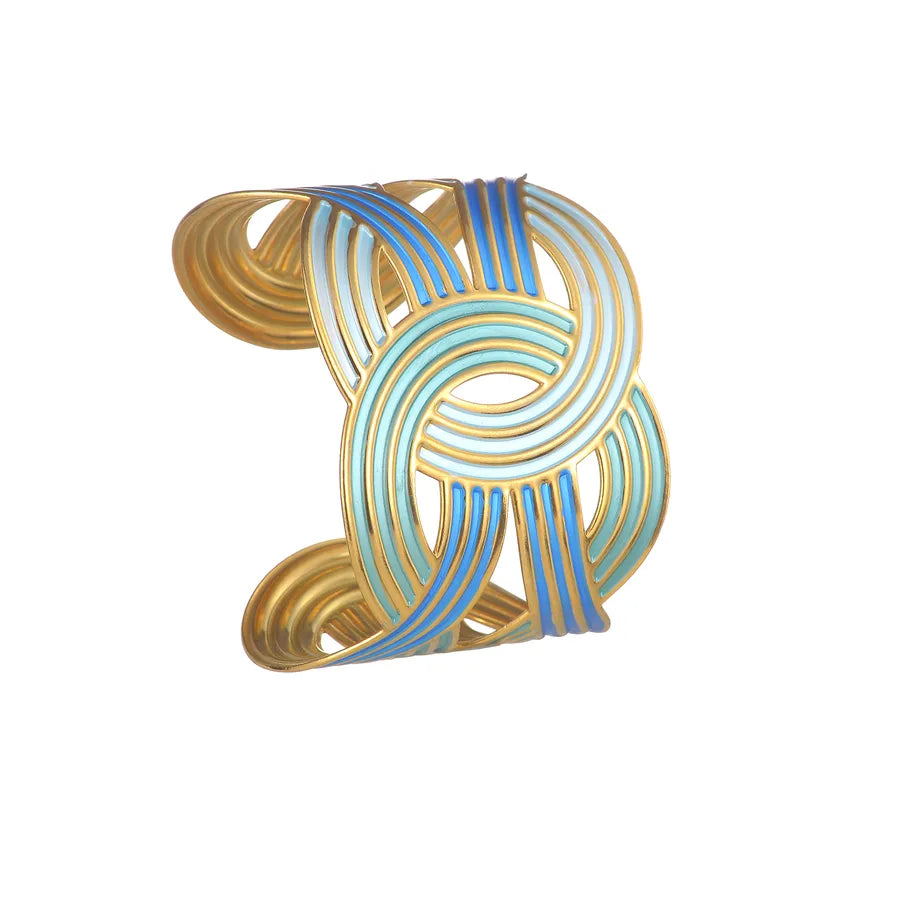 Classical Exaggerated Artistic Geometric 304 Stainless Steel Bangle In Bulk