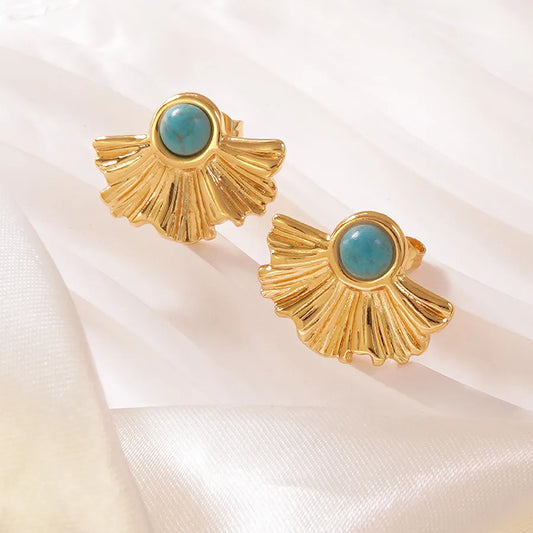 1 Pair Hip-Hop Vintage Style Sweet Sector 304 Stainless Steel Imitation Gold Ear Studs