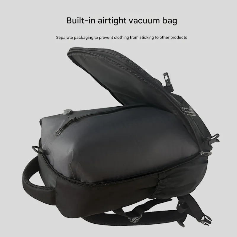 Spot New Backpack Large Capacity Compressible Travel Bag School Bag Computer Bag with Vacuum Compression Bag