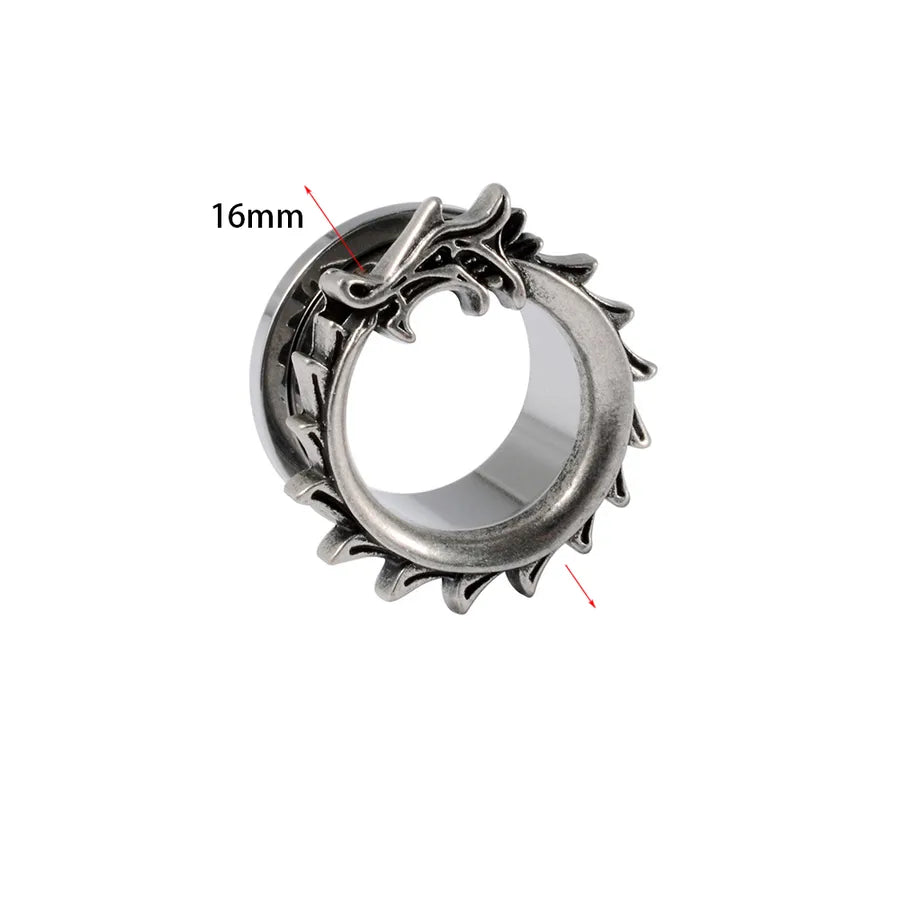 Hip-Hop Retro Solid Color 304 Stainless Steel Ear Studs