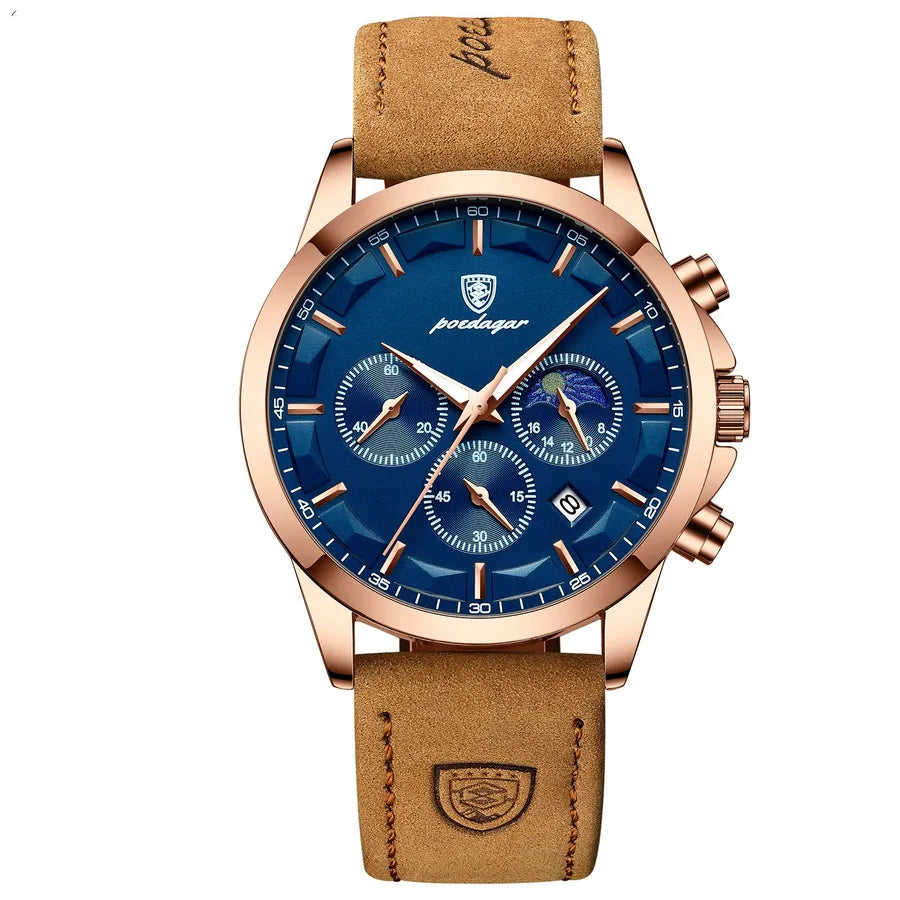 casual round buckle quartz men's watches