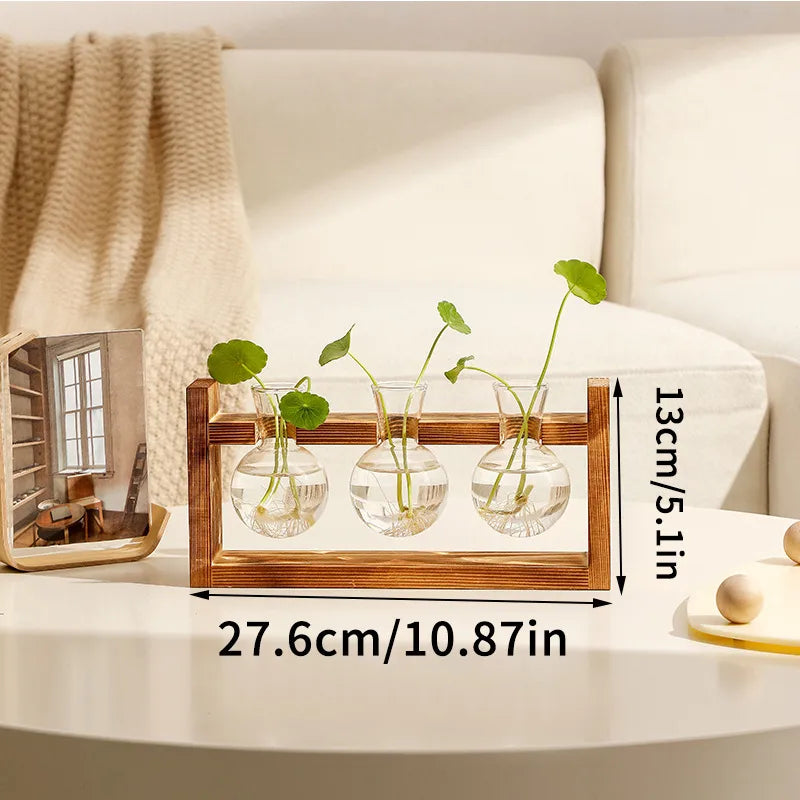 Simple Style Geometric Glass Vase Artificial Decorations