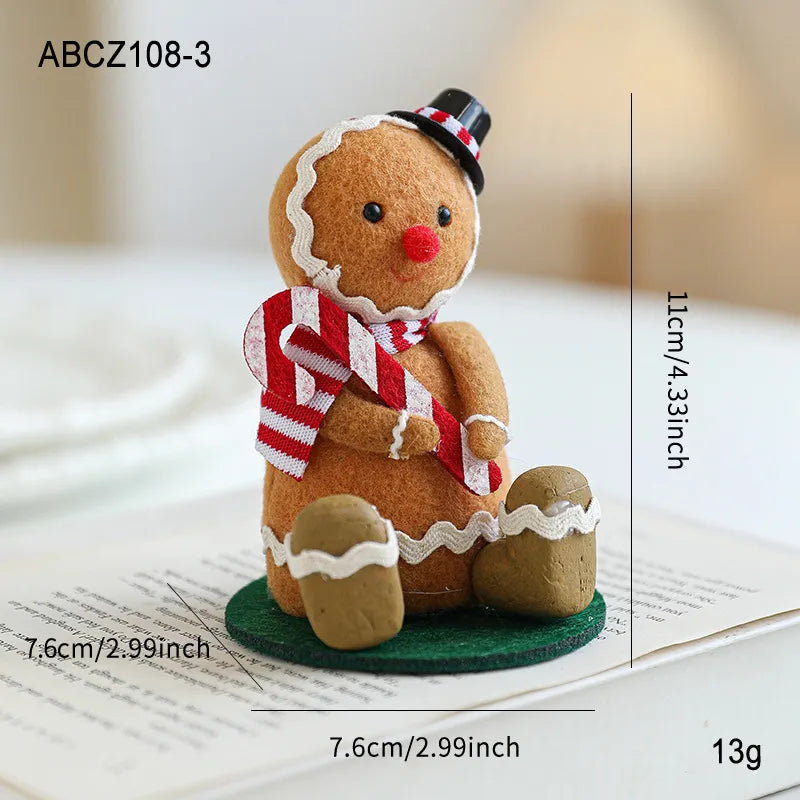 Christmas Gingerbread Man Tabletop Decoration Scene Arrangement Dolls Plush Material Southeast Asian Style New Version