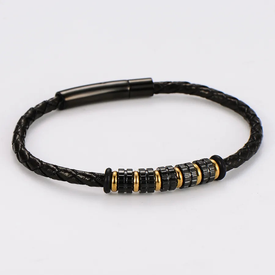 Casual Geometric Stainless Steel Men's wristband