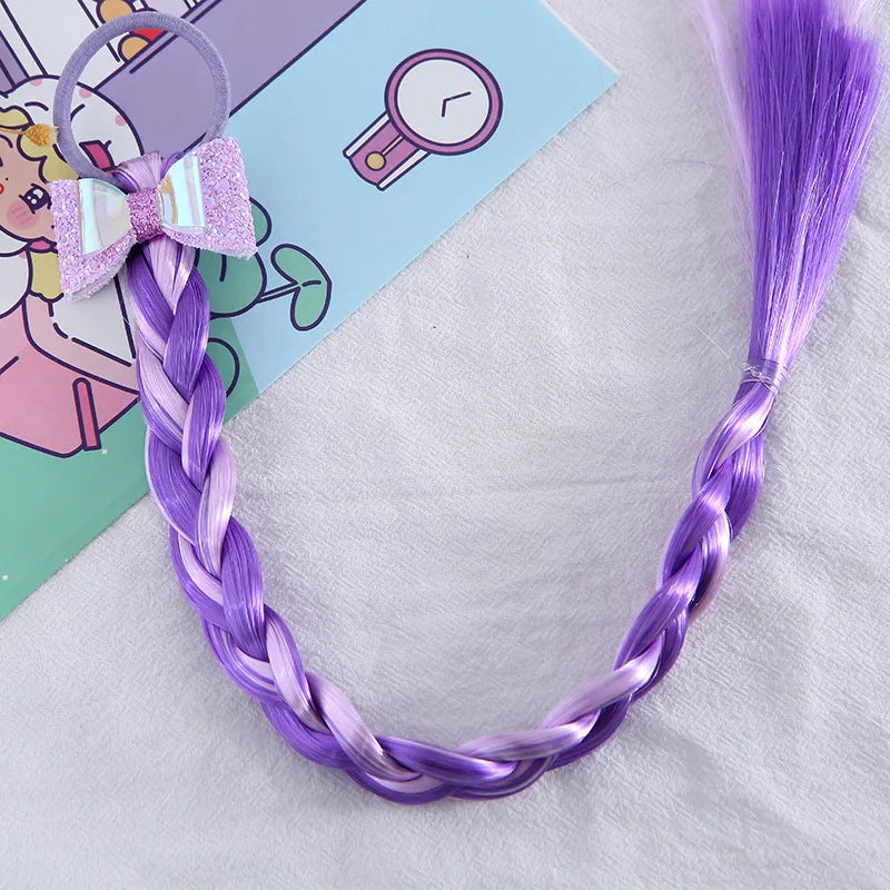 Cute Kid'S Color Block Plastic Hair Tie